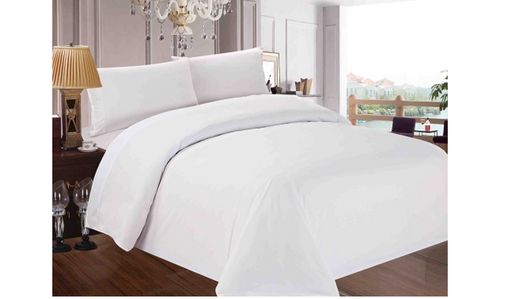 hotel bed set in white colour rigid and firm tissue