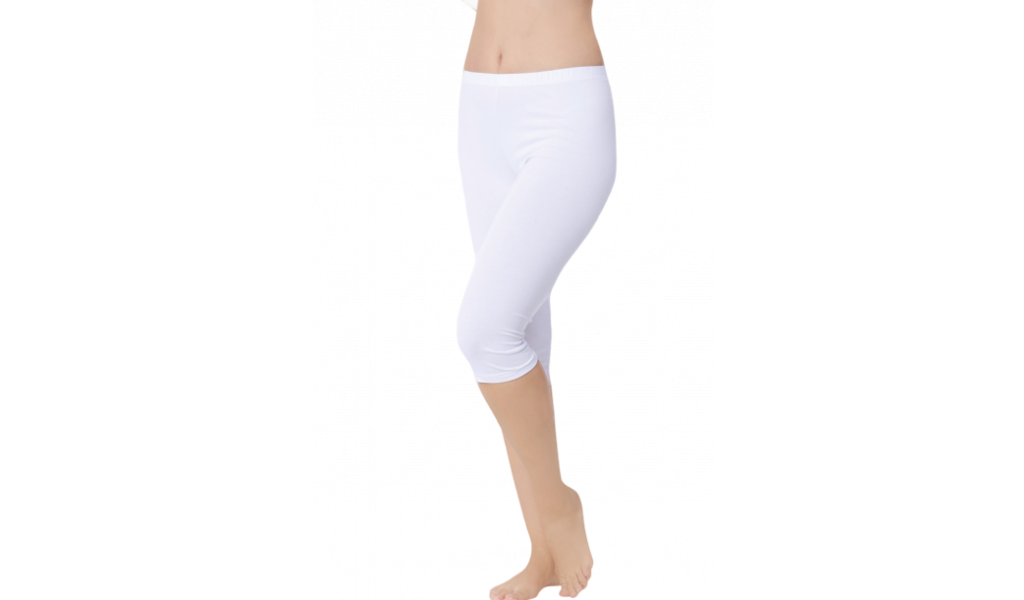 White Spandex Capri Pants For Women & Girls of turkey_underwear | Shop ...