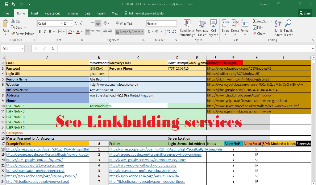 SEO link building services