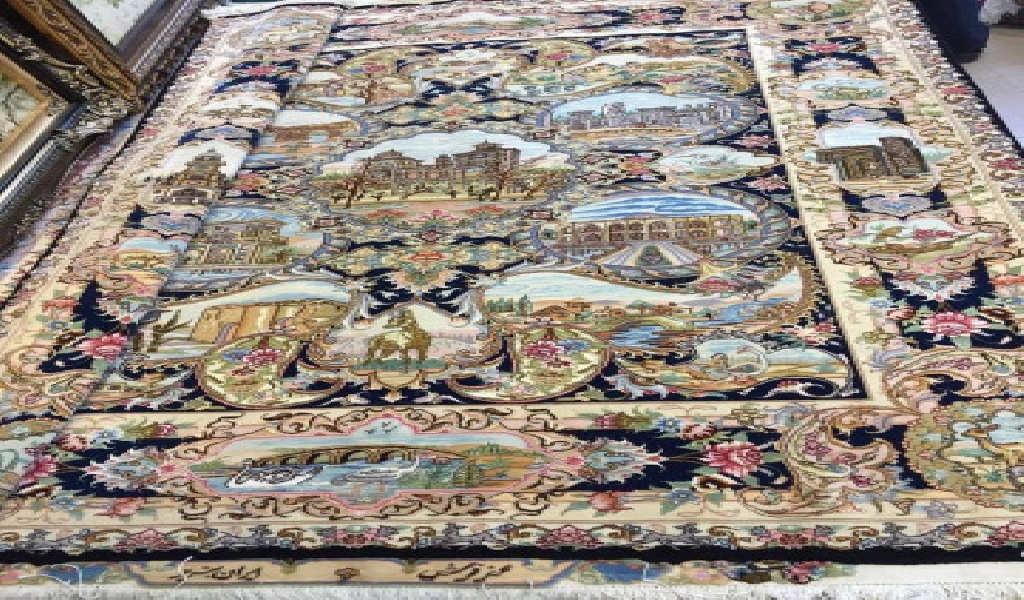 Silk Tabriz rugs for 3 sqm