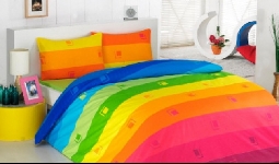 Colourful 100% Cotton Double Bedding Set