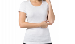 Women's Tank Top Short Sleeve Lace White Cotton T-Shirt